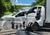 Un trágico accidente de tránsito ocurrió este lunes en la carretera a Xiloá, donde se vio involucrado una camioneta Hilux y un camioncito