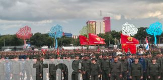 Foto: Conmemoración del 45º aniversario de la fundación del Ejército de Nicaragua/TN8