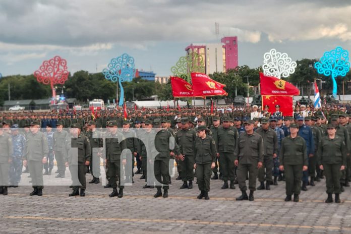 Foto: Conmemoración del 45º aniversario de la fundación del Ejército de Nicaragua/TN8