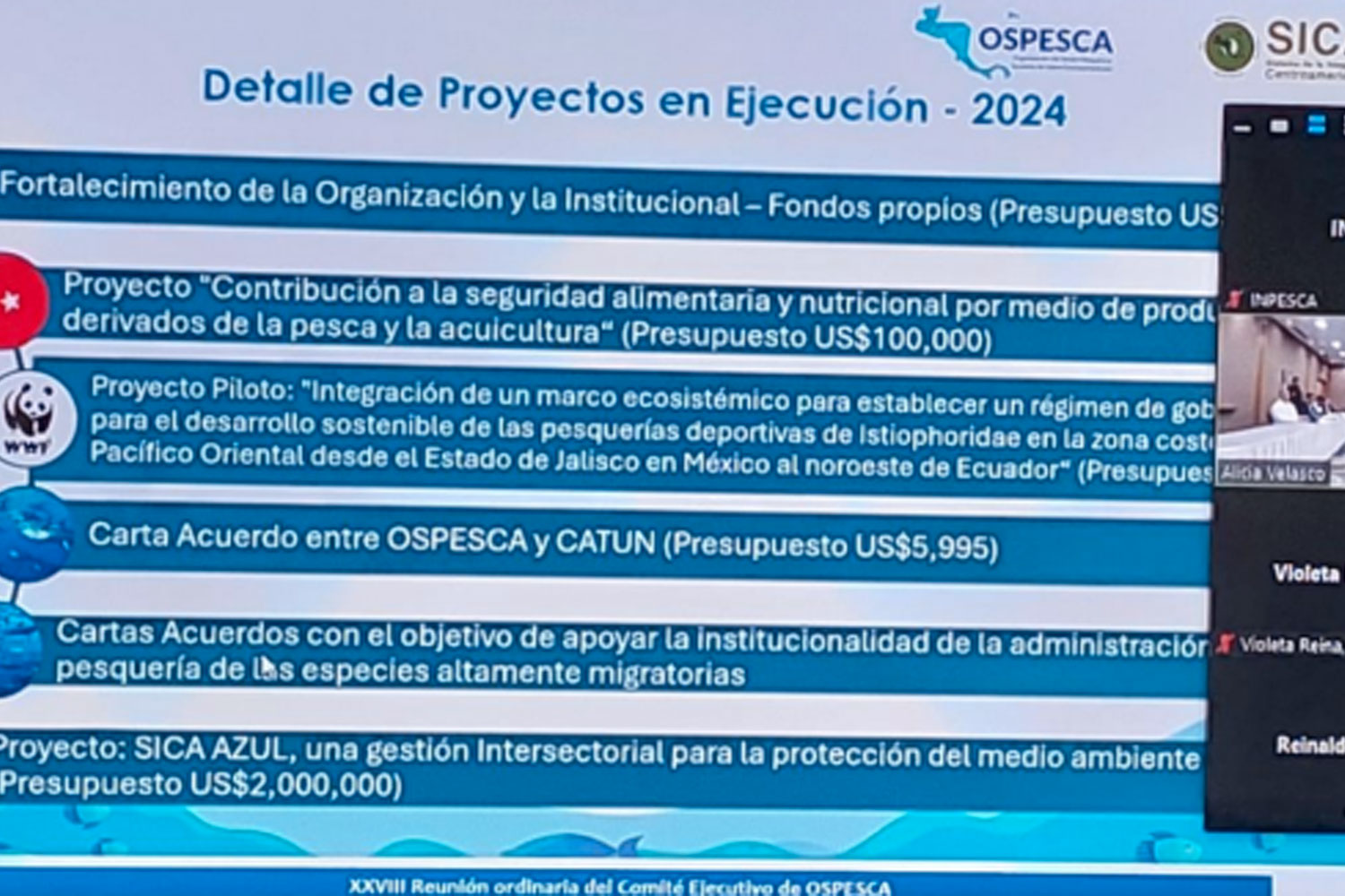 Foto: Nicaragua asume la Presidencia Pro-Témpore de OSPESCA en la 28ª Reunión Ordinaria/ Cortesía