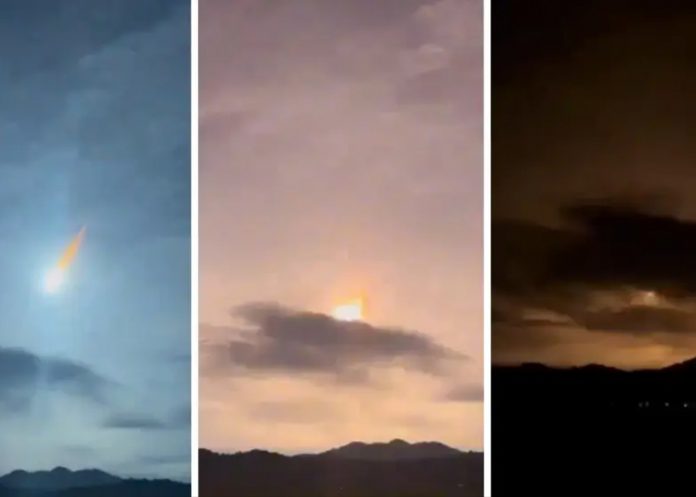 Foto: Caída de un Meteorito /cortesía