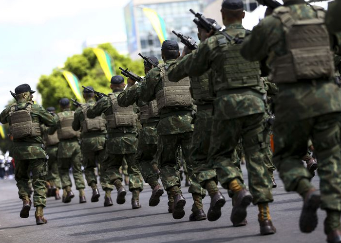 Foto: Despliegue militar en Brasil /cortesía 