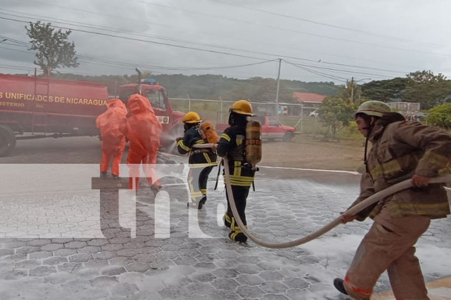 Bomberos Unidos del Departamento de Boaco; realizó una capacitación en temas de rescate y detención de incendios