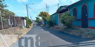 Foto: Familias de Managua celebran la inauguración de calles asfaltadas /TN8