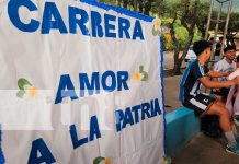 Movimiento Deportivo Alexis Argüello realizaron el maratón Amor a la Patria recorriendo 11 km de carretera