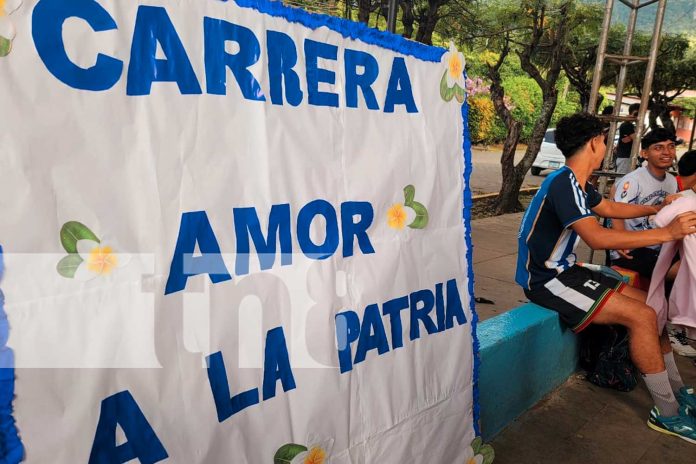 Movimiento Deportivo Alexis Argüello realizaron el maratón Amor a la Patria recorriendo 11 km de carretera