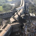 Foto: choque de trenes al noroeste de El Cairo, Egipto/Cortesía