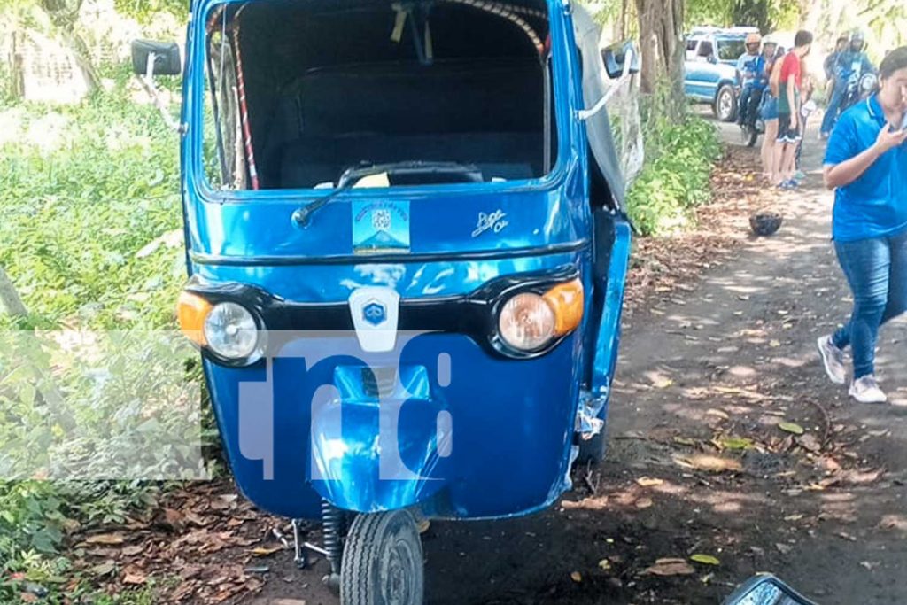 Foto: Caponero y motociclista, envueltos en un accidente ocurrido en Ometepe/TN8