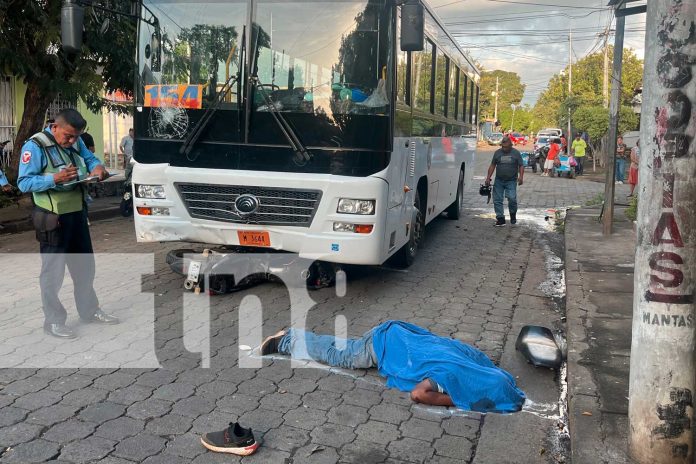 Foto: Motorizado pierde la vida tras brutal atropello en San Luis, Managua/ TN8