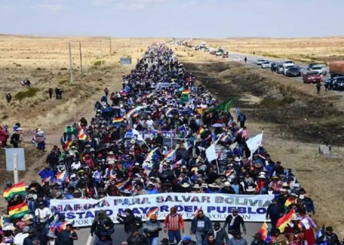 Foto: Protestas en Bolivia /cortesía