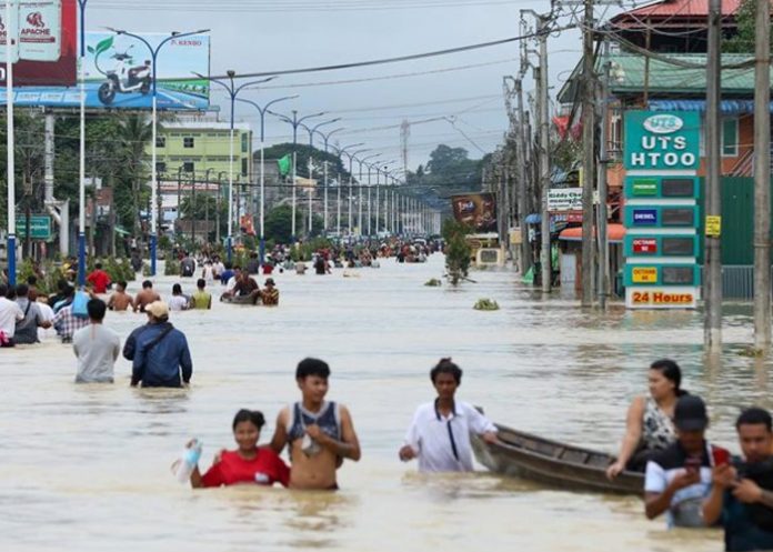 Foto: Tifón Yagi devasta Myanmar /cortesía