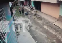 Foto: Cámara de seguridad capta intento de asesinato con machete en Estelí/TN8