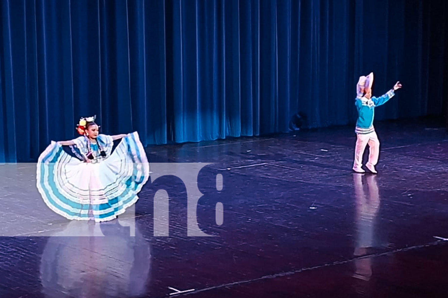 Foto: La gala anual de las mejores parejas del folclore escénico en su cuarta edición tuvo lugar en la sala mayor del teatro nacional Rubén Darío/TN8