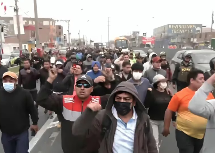 Foto: Caos en Lima Perú /cortesía 