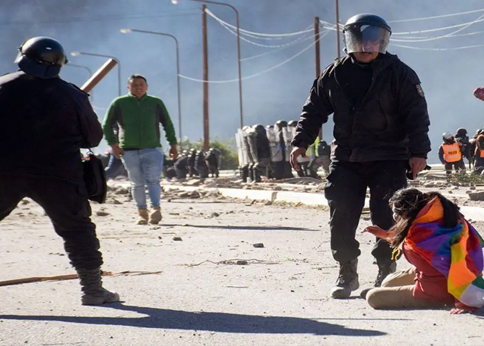 Foto: Indígenas protestan en Argentina /cortesía   