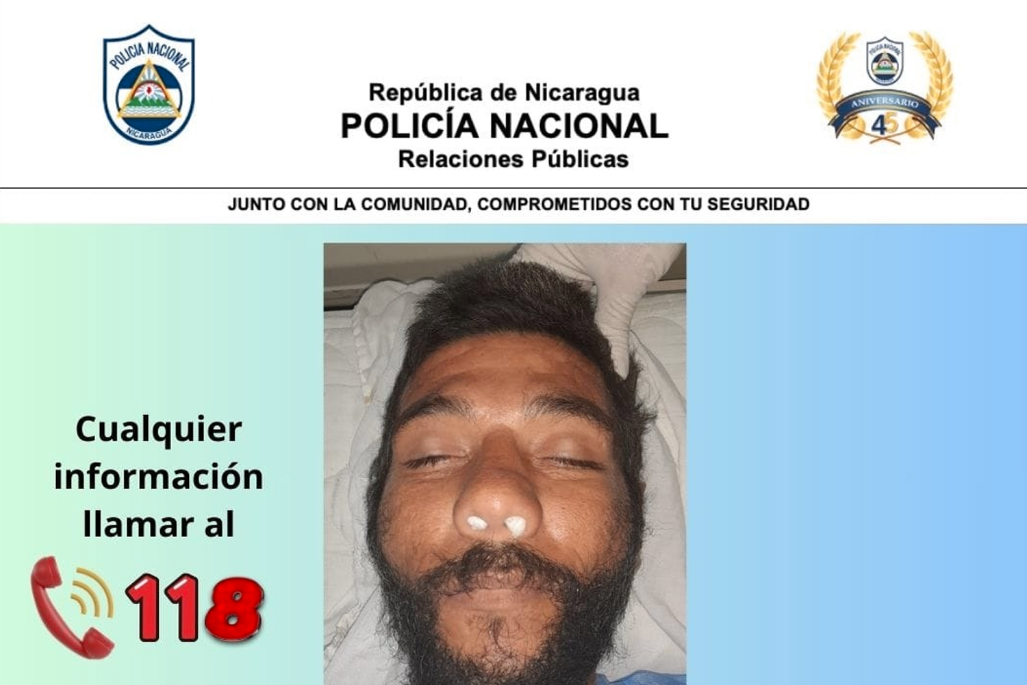 Foto: Desconocido que murió arrollado por un vehículo en Rivas/TN8