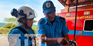 Bomberos Unidos del Departamento de Boaco; realizó una capacitación en temas de rescate y detención de incendios