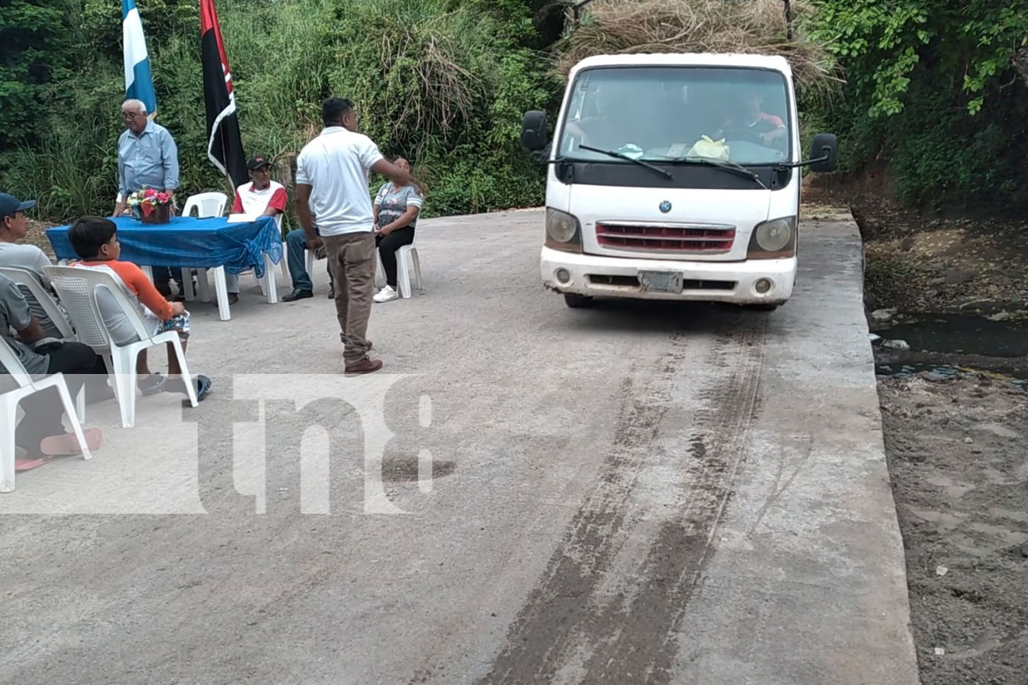 Foto: Nandaime estrena vado de 30 metros para facilitar el tránsito y producción en áreas rurales/ TN8