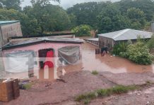 Foto: Viviendas anegadas en comarcas aledañas de Chontales /TN8