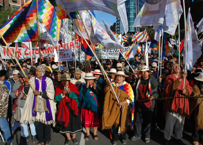 Foto: Indígenas protestan en Argentina /cortesía