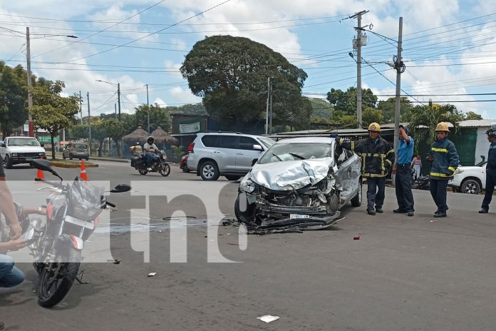 Foto: accidente de tránsito se registró en el kilómetro 29 de la carretera Masaya/TN8