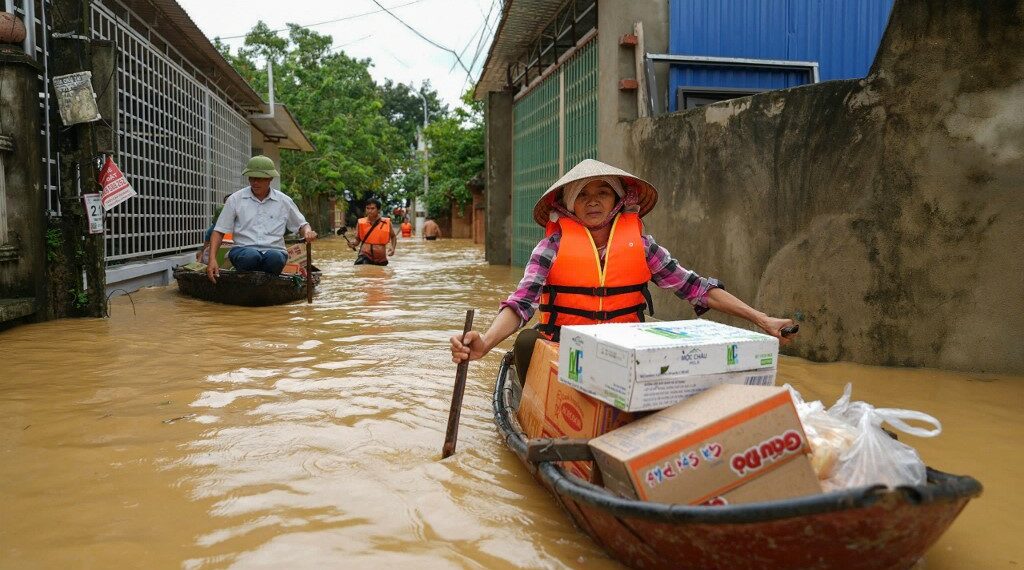 Foto: Tifón Yagi deja al menos 155 muertos en Vietnam; inundaciones también afectan a Tailandia y Laos