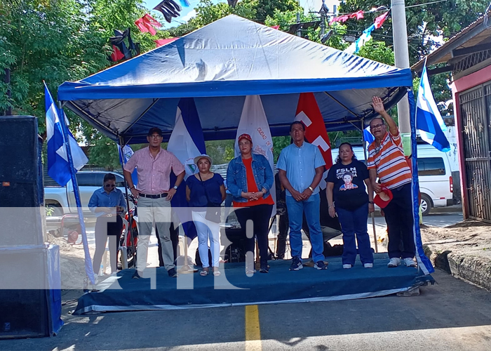 Foto: Alcaldía de Managua pavimenta 10 cuadras en el Barrio Pablo Úbeda/ TN8