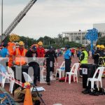 Foto: Grandiosa exhibición de los Bomberos Unidos en el Paseo de los Estudiantes, con camiones y trajes de emergencia/TN8