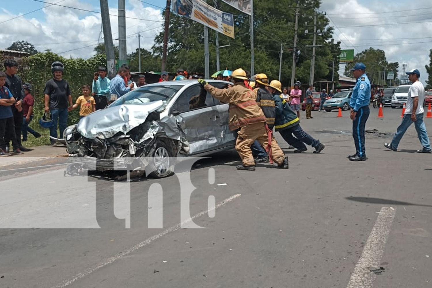 Foto: accidente de tránsito se registró en el kilómetro 29 de la carretera Masaya/TN8