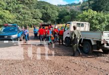 Foto: Una persona que estaba siendo arrastrada por el río Grande de Matagalpa/TN8