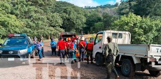 Foto: Una persona que estaba siendo arrastrada por el río Grande de Matagalpa/TN8