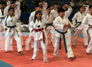 Foto: Taekwondo como parte de los Juegos Juveniles en Nicaragua/TN8