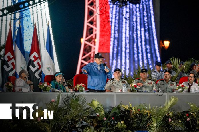 Foto: Presidente Daniel Ortega, en acto del 45 aniversario del Ejército de Nicaragua