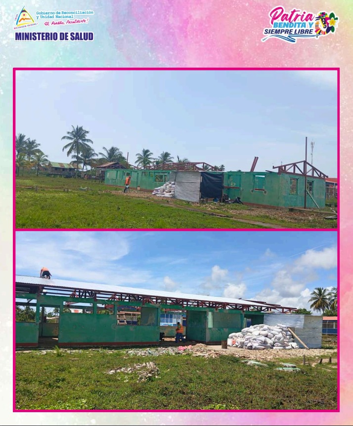 Foto:Obras de renovación en puesto de salud beneficiarán a familias en Costa Caribe Norte