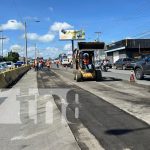 Foto: Modernización vial en Managua / TN8