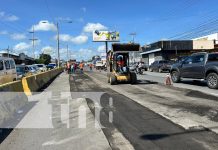 Foto: Modernización vial en Managua / TN8