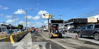 Foto: Modernización vial en Managua / TN8