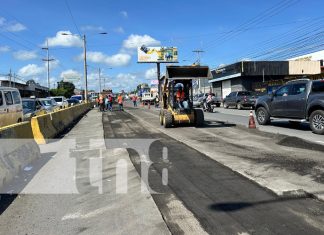 Foto: Modernización vial en Managua / TN8