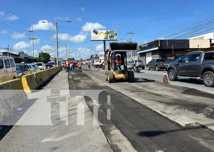 Foto: Modernización vial en Managua / TN8