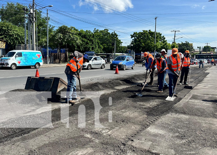 Foto: Modernización vial en Managua / TN8