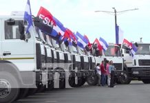 Foto: Nuevos camiones para la Alcaldía de Managua por parte de Bielorrusia / TN8