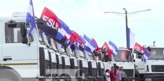 Foto: Nuevos camiones para la Alcaldía de Managua por parte de Bielorrusia / TN8