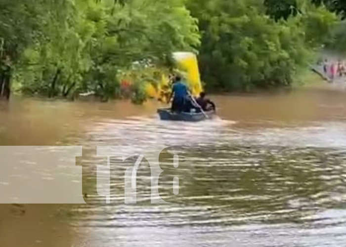 Foto: Fuertes corrientes en Carazo por las lluvias / TN8