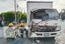 Foto: Accidente de tránsito deja a una mujer prensada en Managua / TN8