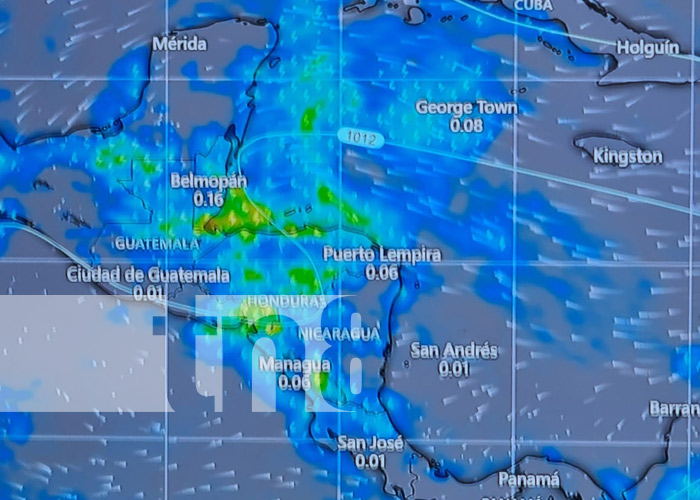 Foto: Pronóstico del clima para Nicaragua, según INETER / TN8