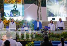 Foto: Presidente Daniel Ortega en acto por la antorcha centroamericana / TN8