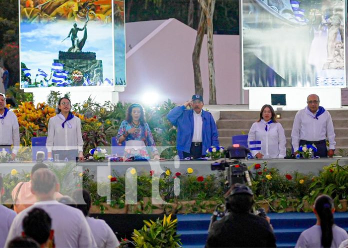 Foto: Presidente Daniel Ortega en acto por la antorcha centroamericana / TN8