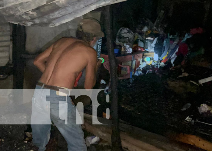 Foto: Incendio en una vivienda de Juigalpa acaba con la vida de un hombre / TN8