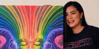 Foto: Itza Gissell, artista nicaragüense, y la obra que encantó a Tool