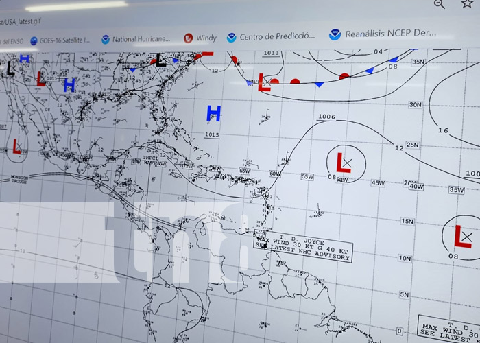 Foto: Pronóstico para Nicaragua / TN8